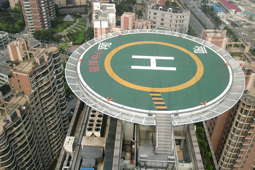 湖北十堰航空護林站屋頂停機坪